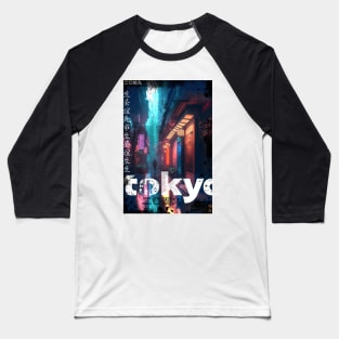 Neotokyo 2049 street cyberpunk Baseball T-Shirt